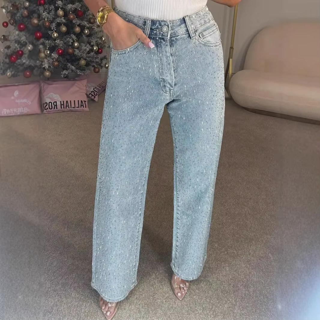 Jean Strass Taille Haute Élégant