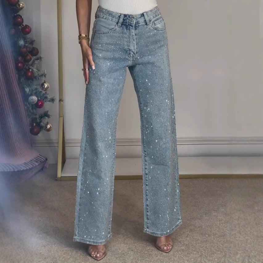 Jean Strass Taille Haute Élégant