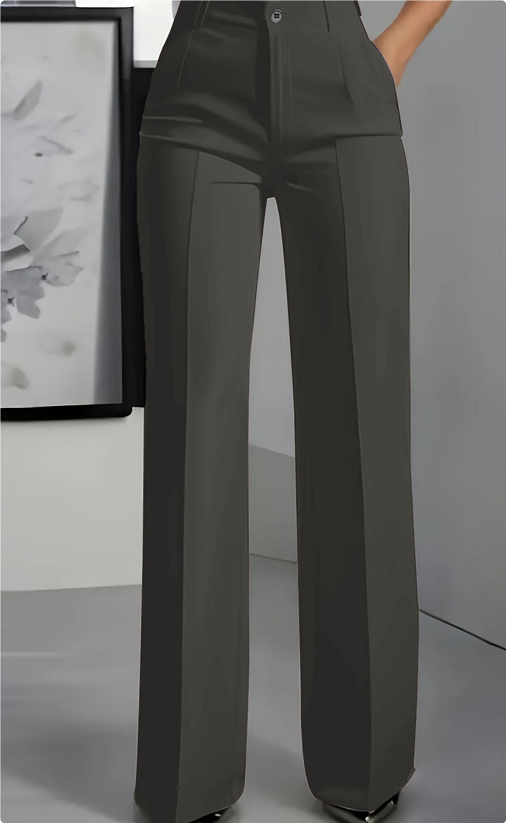 Pantalon Tailleur Fluide Chic