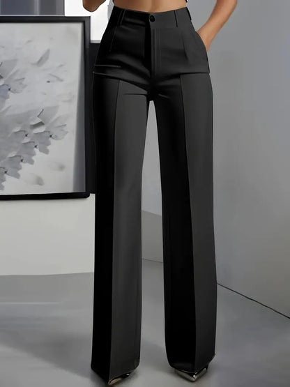 Pantalon Tailleur Fluide Chic