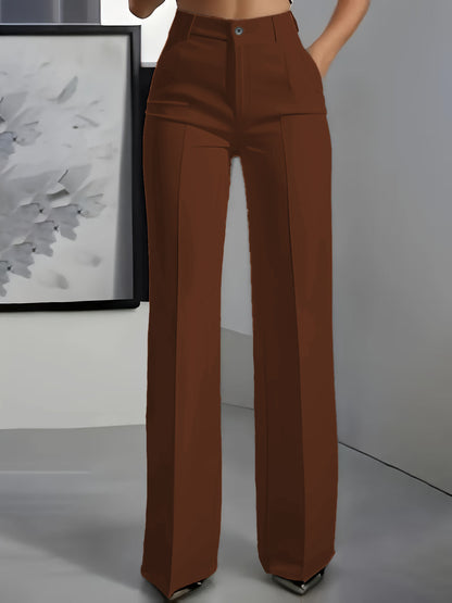Pantalon Tailleur Fluide Chic