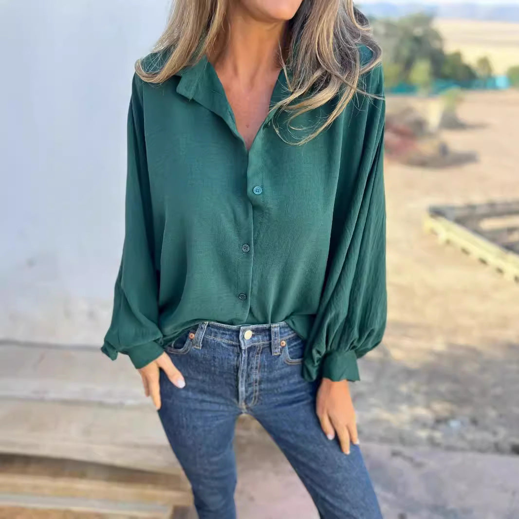 Chemise Fluide Manches Lanternes