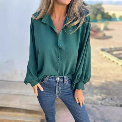 Chemise Fluide Manches Lanternes