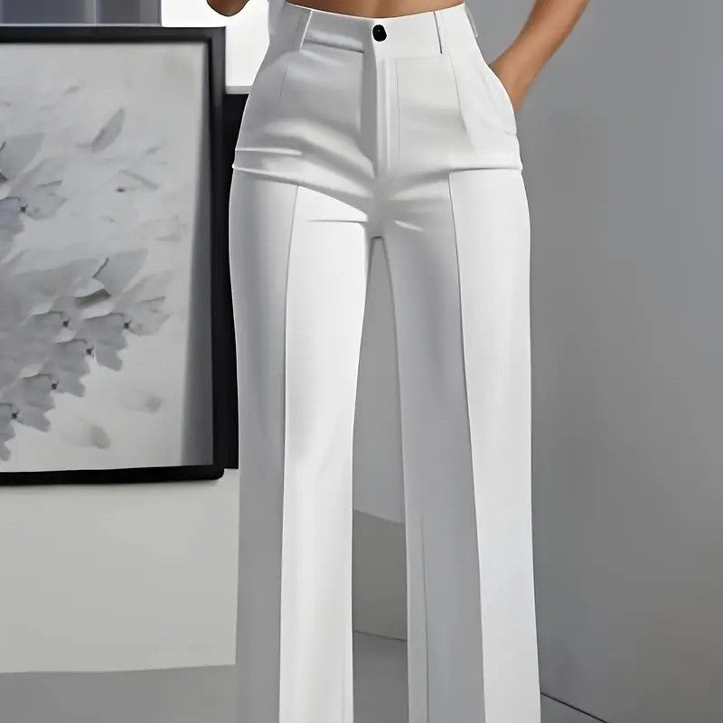 Pantalon Tailleur Fluide Chic