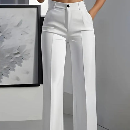 Pantalon Tailleur Fluide Chic