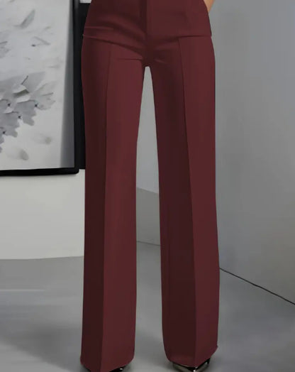 Pantalon Tailleur Fluide Chic
