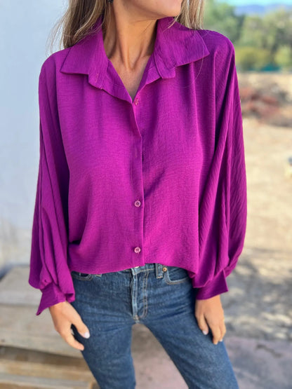 Chemise Fluide Manches Lanternes