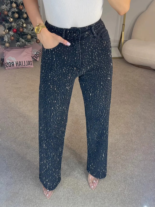 Jean Strass Taille Haute Élégant