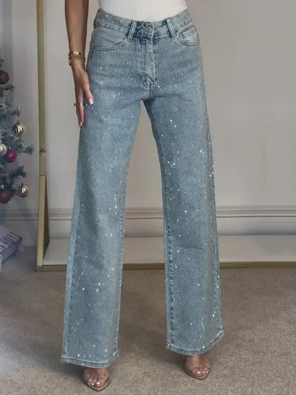 Jean Strass Taille Haute Élégant