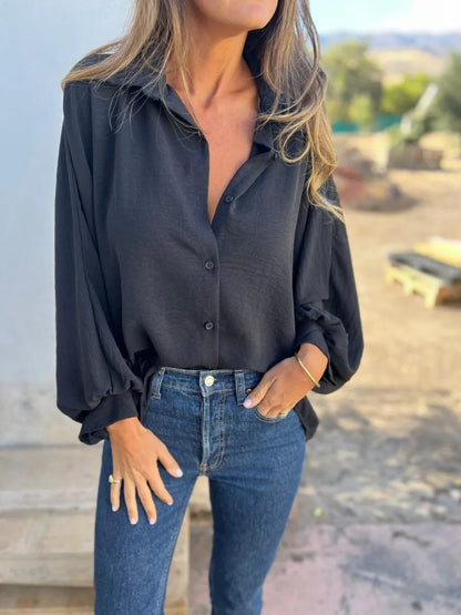Chemise Fluide Manches Lanternes